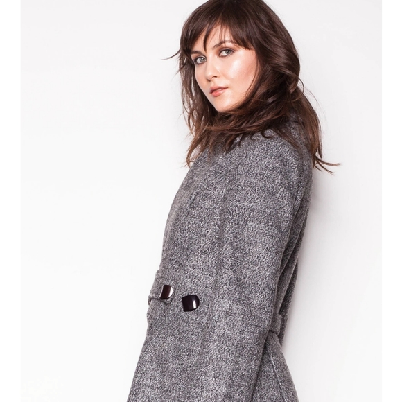 Pink Martini Jackets & Coats Pink Martini Cross My Heart Coat Grey